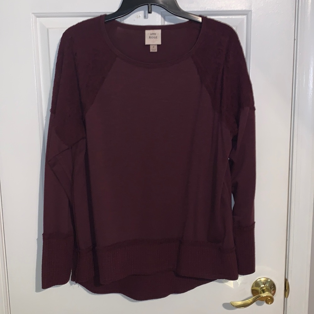 Women’s burgundy sweater